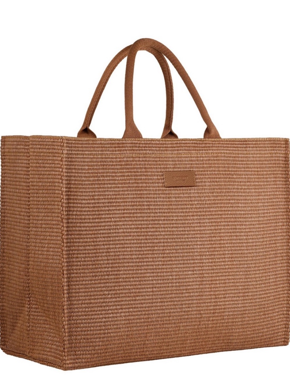 Burberrry Rattan Tote Bag new brown natural